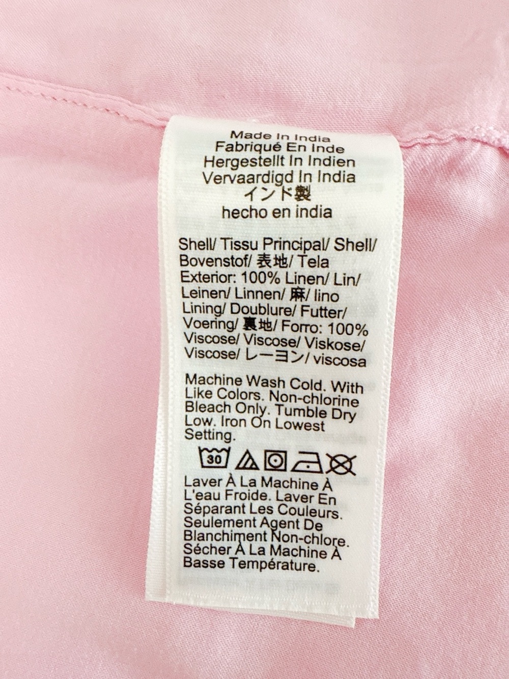 J. Crew Linen Vest Tank Light Pink Sleeveless Button-Front Crop Top - Picture 8 of 9